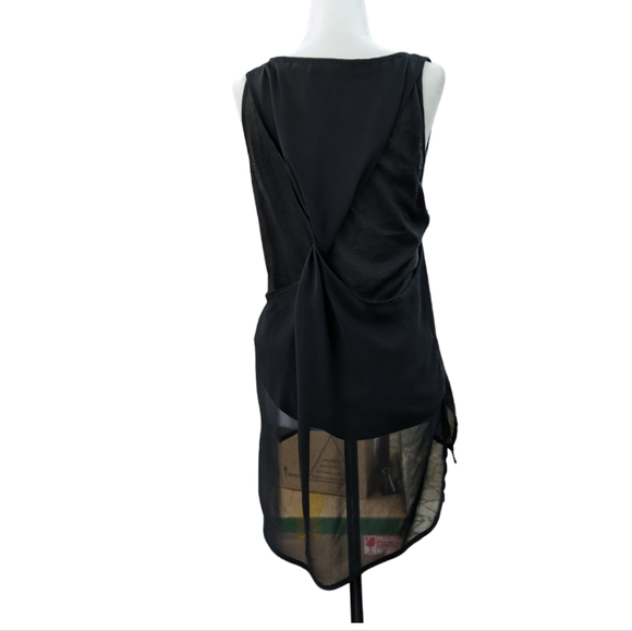 Rag and bone chiffon and cotton long tank top - Picture 3 of 8